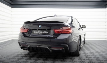Тюнинговый диффузор заднего бампера BMW 4 Coupe / Gran Coupe M-Pack F32 / F36 Maxton Design фото