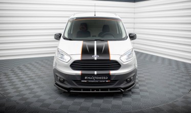Нижняя тюнинг накладка (юбка) на передний бампер Ford Transit Courier Mk1 фото