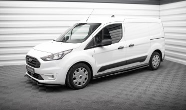Тюнинг накладки (листвы) под боковые пороги Ford Transit Connect Mk2 рестайл фото
