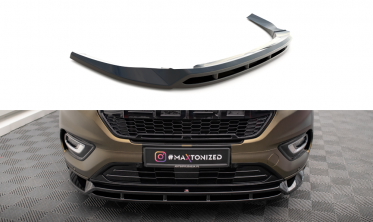 Нижня тюнінг накладка (губа) на передній бампер Ford Tourneo Custom Mk1 рестайл фото