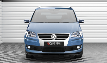 Тюнінгова накладка (губа) на передній бампер Volkswagen Touran Mk1 рестайл фото