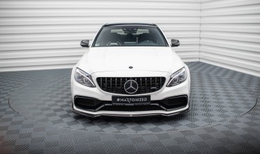 Нижняя тюнинг накладка (губа) на передний бампер Mercedes-AMG C63 W205 / S205 вар. 3 фото