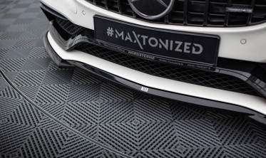 Нижняя тюнинг накладка (губа) на передний бампер Mercedes-AMG C63 W205 / S205 вар. 3 фото