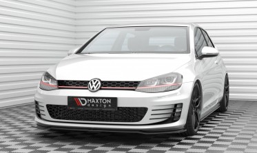 Нижня тюнінг накладка (губа) на передній бампер Volkswagen Golf GTI Mk7 вар. 3 фото