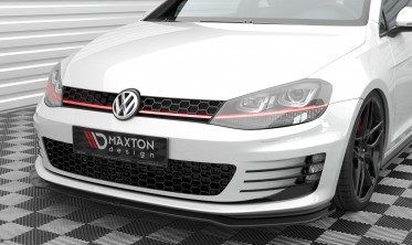 Нижня тюнінг накладка (губа) на передній бампер Volkswagen Golf GTI Mk7 вар. 3 фото