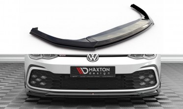 Нижня тюнінг накладка (губа) на передній бампер Volkswagen Golf GTI Mk8 вар. 6 фото