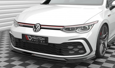 Нижняя тюнинг накладка (юбка) на передний бампер Volkswagen Golf GTI Mk8 вар. 6 фото