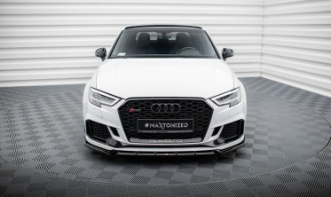 Нижняя тюнинг накладка (губа) на передний бампер Audi RS3 Sedan 8V рестайл вар. 3 фото