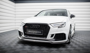 Тюнинг диффузор (юбка) переднего бампера Audi RS3 Sedan 8V рестайл вар. 4 фото