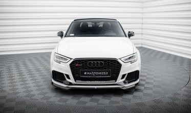 Передняя тюнинг накладка Maxton Design на бампер Audi RS3 Sedan 8V рестайл вар. 5 фото