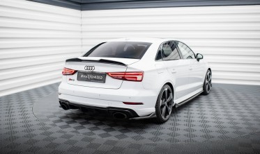 Бокові тюнінг накладки на край заднього бампера Audi RS3 Sedan 8V рестайл вар. 3 фото
