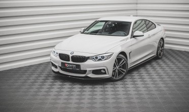 Диффузор переднего бампера BMW 4 F32 / F36 / F33 M-pack (GTS-Look) вер. 2 фото