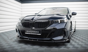 Нижняя тюнинг накладка (губа) на передний бампер BMW 5 / i5 G60, G61 M-Pack вар. 1 фото