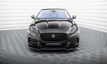 Нижняя тюнинг накладка (губа) на передний бампер Jaguar XE X760 рестайл вар. 1 фото