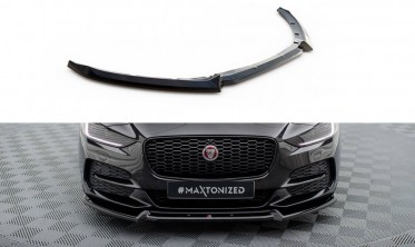 Тюнинговый диффузор (накладка) на передний бампер Jaguar XE X760 рестайл вар. 2 фото