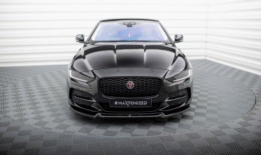 Тюнинговый диффузор (накладка) на передний бампер Jaguar XE X760 рестайл вар. 2 фото