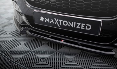 Тюнинговый диффузор (накладка) на передний бампер Jaguar XE X760 рестайл вар. 2 фото