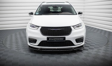 Нижня тюнінг накладка (губа) на передній бампер Chrysler Pacifica Mk2 рестайл фото