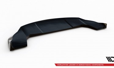 Нижняя тюнинг накладка (юбка) на передний бампер Tesla Model X Mk1 рестайл вер. 1 фото