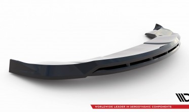 Нижняя тюнинг накладка (юбка) на передний бампер Tesla Model X Mk1 рестайл вер. 1 фото