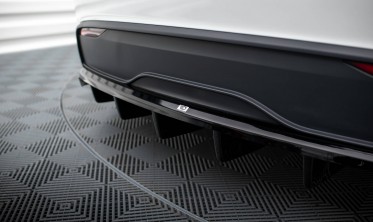 Тюнінговий дифузор (накладка) на задній бампер Tesla Model X Mk1 рестайл фото
