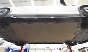 Нижні тюнінг накладки (лістви) на пороги Tesla Model X Mk1 рестайл фото