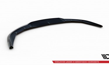 Нижняя тюнинг накладка (юбка) на передний бампер Porsche Taycan Mk1  фото