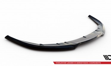 Нижняя тюнинг накладка (юбка) на передний бампер Porsche Taycan Mk1  фото