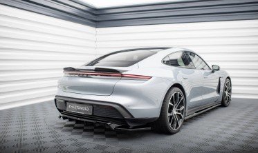 Тюнінговий дифузор (накладка) на задній бампер Porsche Taycan Mk1 фото