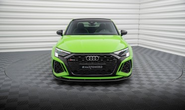 Карбонова накладка (спліттер) на передній бампер Audi RS3 8Y фото