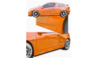 Тюнинговые накладки на пороги Opel Tigra 1 фото