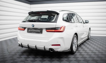 Центральний дифузор (накладка) Street Pro на задній бампер BMW 3 G20 / G21 рестайл фото