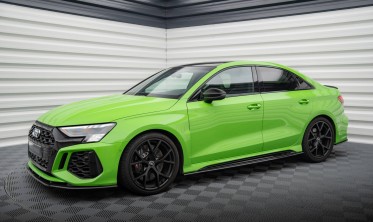 Карбоновые накладки (диффузоры) под боковые пороги Audi RS3 8Y фото