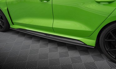 Карбоновые накладки (диффузоры) под боковые пороги Audi RS3 8Y фото