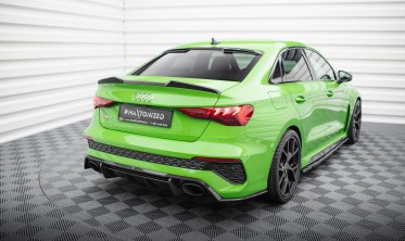 Карбоновый диффузор на задний бампер Audi RS3 8Y Sedan фото
