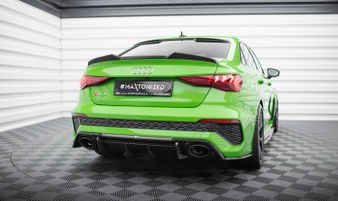 Карбоновый диффузор на задний бампер Audi RS3 8Y Sedan фото