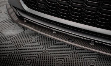Карбонова накладка (спліттер) на передній бампер Audi RS6 C8 / RS7 C8 фото