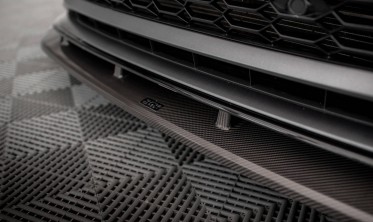 Карбонова накладка (спліттер) на передній бампер Audi RS6 C8 / RS7 C8 фото