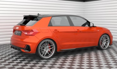 Боковые тюнинг накладки заднего бампера Audi A1 GB S-Line вер. 2 фото