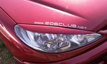 Накладки на передние фары Peugeot 206 фото