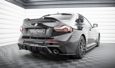 Боковые тюнинг накладки на задний бампер BMW 2 G42 вар. 3 фото