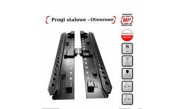 Пороги с отверстиями Land Rover Defender L663 фото