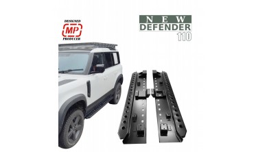 Пороги с отверстиями Land Rover Defender L663 фото