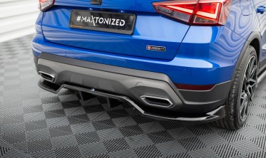 Нижний тюнинг диффузор (накладка) на задний бампер Seat Arona FR Mk1 рестайл фото