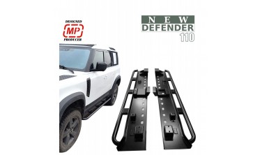 Пороги с трубами Land Rover Defender L663 фото