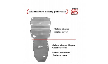 Комплект алюмінієвих захистів Nissan Navara D40 (2005-2014) фото