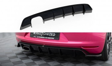 Нижній тюнінг дифузор (накладка) на задній бампер VW Scirocco Mk3 вар. 1 фото