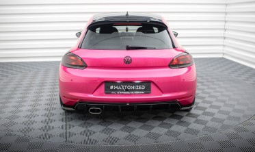 Нижній тюнінг дифузор (накладка) на задній бампер VW Scirocco Mk3 вар. 1 фото