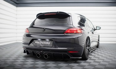 Дифузор заднього бампера VW Scirocco Mk3 під випускну систему R32 фото