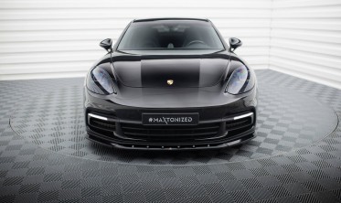 Нижняя накладка на передний бампер Porsche Panamera E-Hybrid 971 вер. 1 фото
